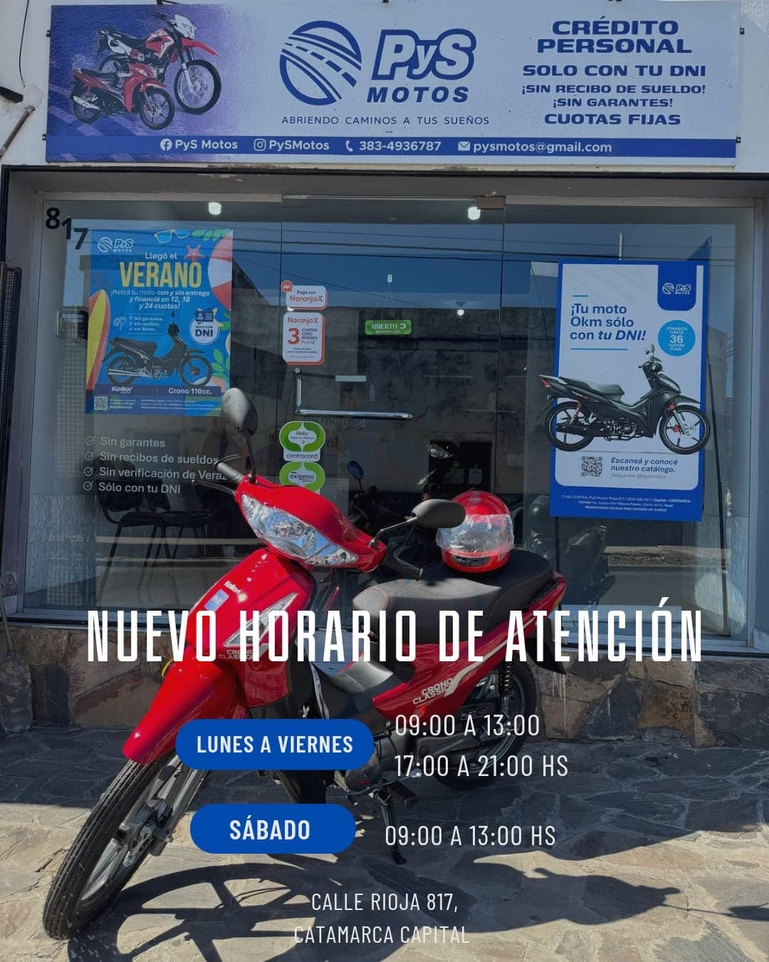 Local de PyS Motos en Calle Rioja 817, Catamarca Capital